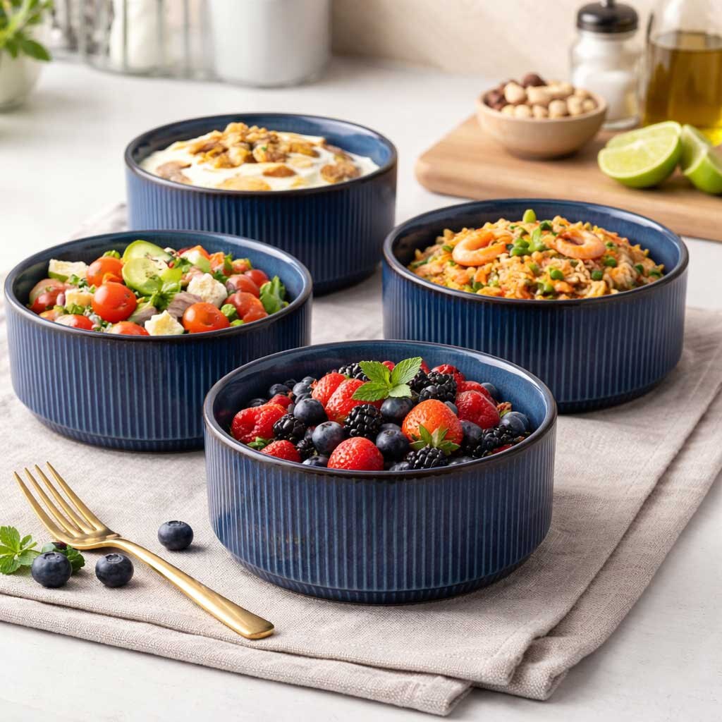 Set 4 boluri Callena Cosmic Blue