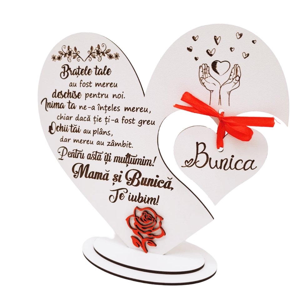 Decoratiune Inima Mama si Bunica
