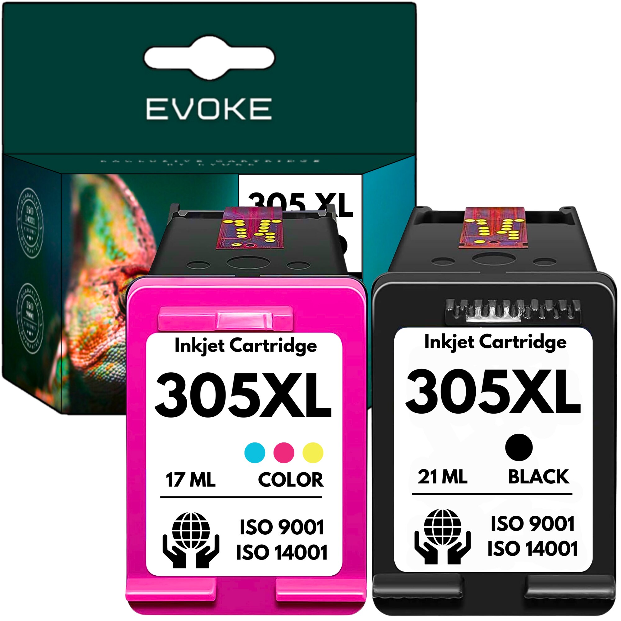 Cartus HP 305 XL negru + culoare Evoke