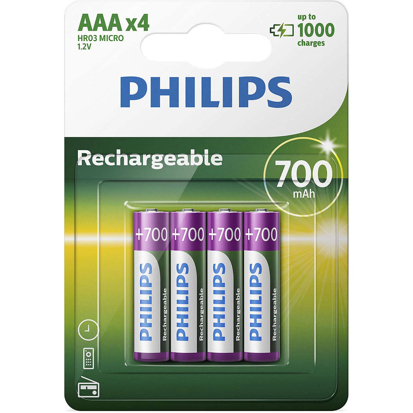 Acumulatori Philips AAA 700 mAh