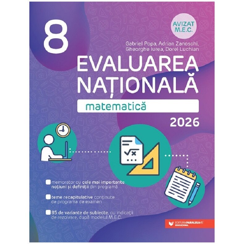 Evaluare Nationala 2026 Matematica Clasa a VIII-a