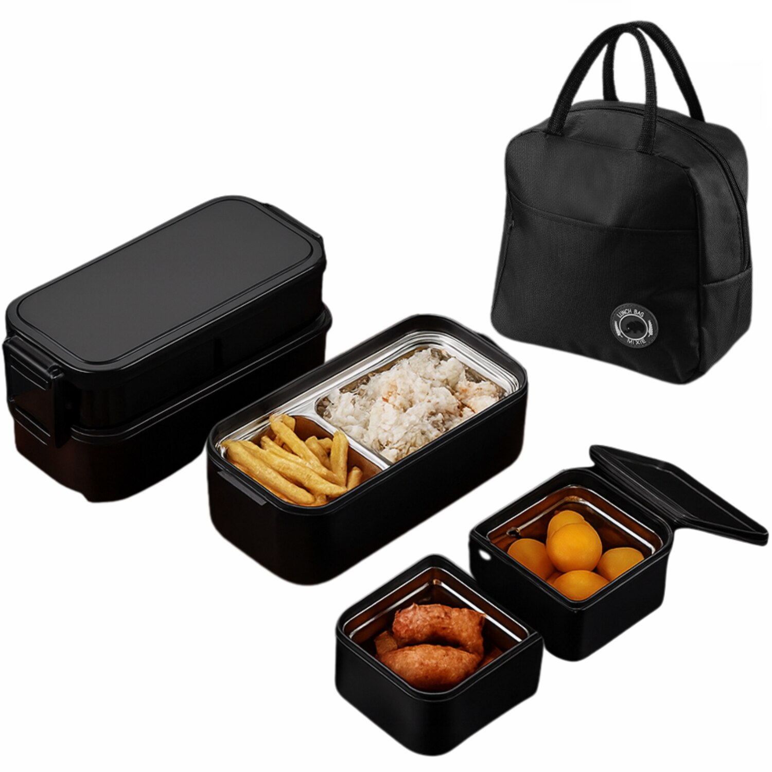 Set Caserole Inox Skyline Orbion Negru