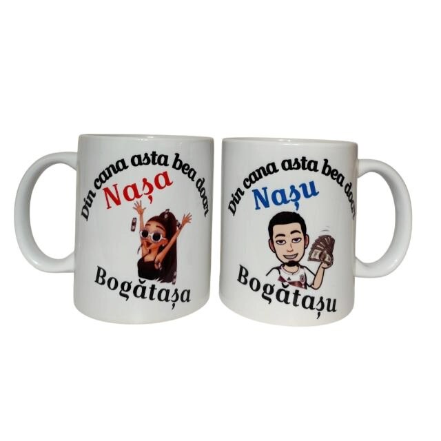Set 2 Cani Personalizate Nasi