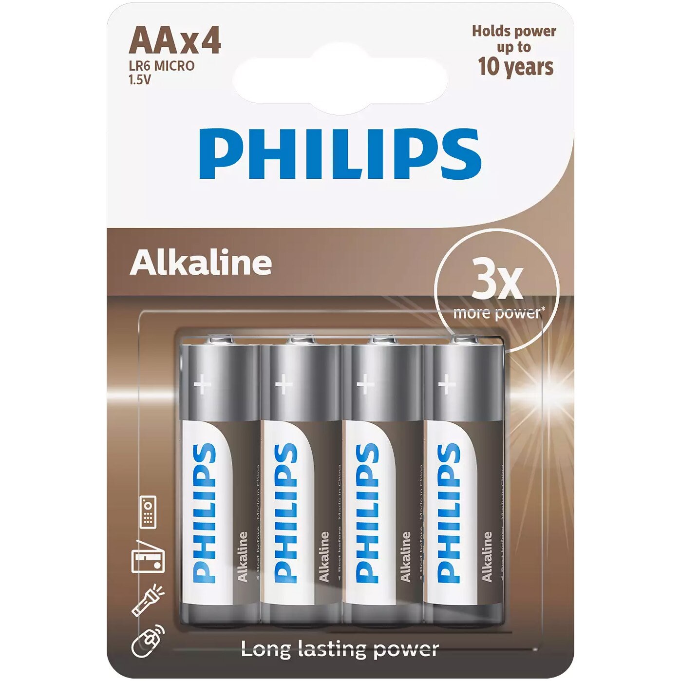 Baterii Philips Alcaline AA 4 buc