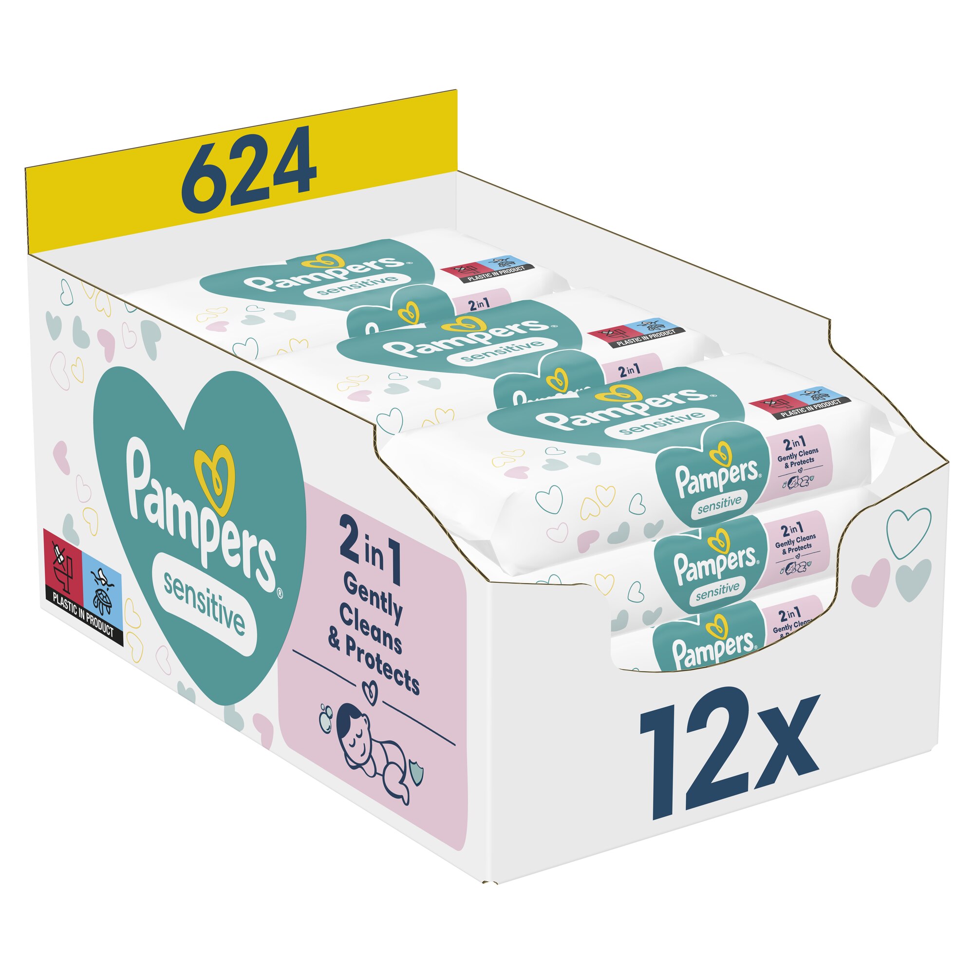 Pampers Sensitive 12x52