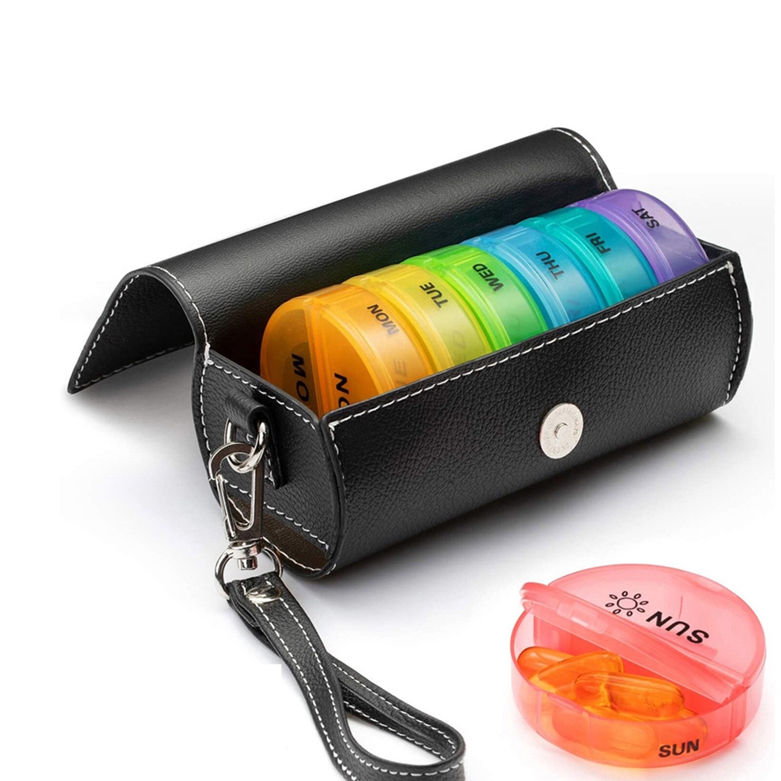 Axroad Mall 7 zile cu husa PU Multicolor