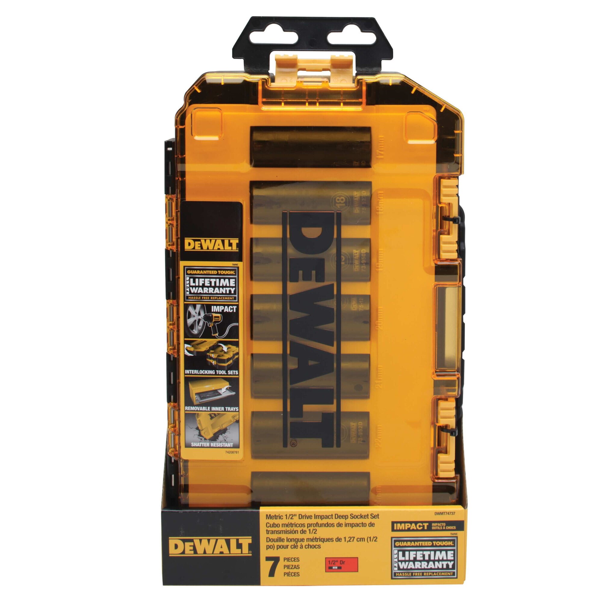 Set 7 tubulare impact DeWALT DWMT74737