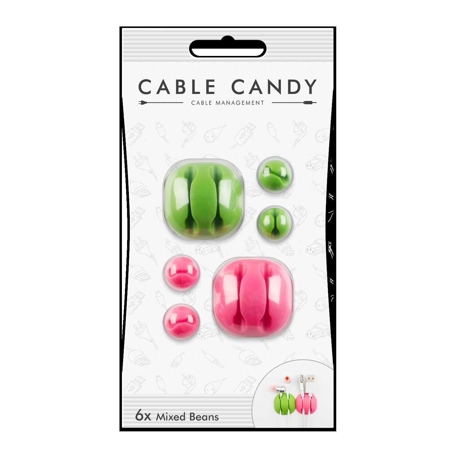 Mix 6 Suporti Cable Candy