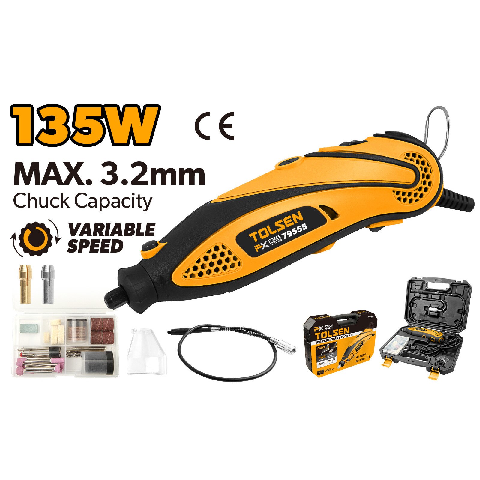 TOLSEN 135W FX Force