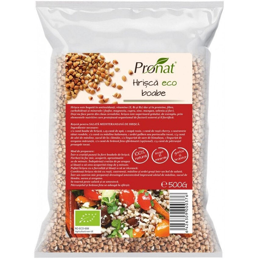 Hrișcă bio 500g Pronat