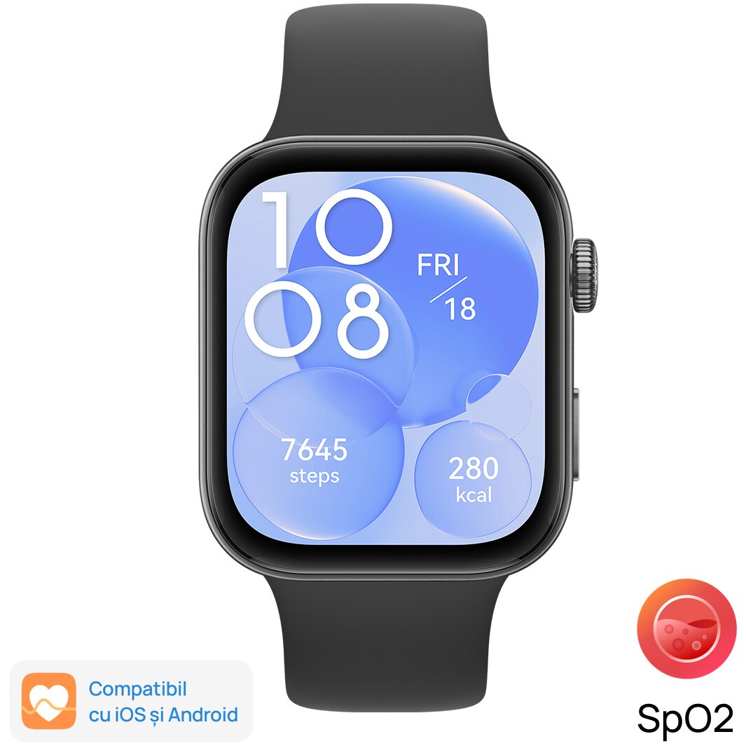 Huawei Watch FIT 3, Black Body