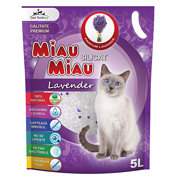 Miau-Miau Silicat Lavanda 5L