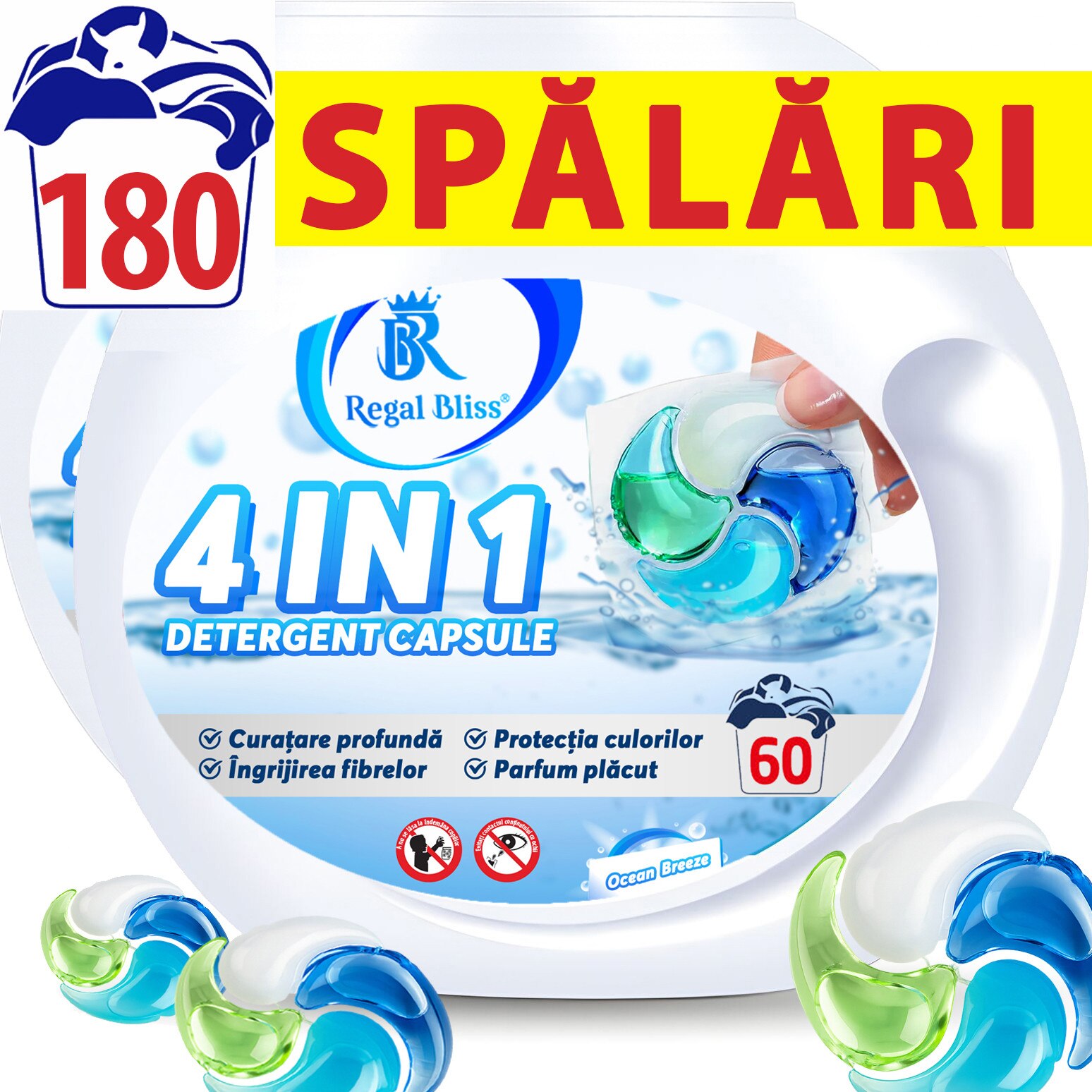 Detergent capsule Regal Bliss 4in1 Ocean Breeze 180