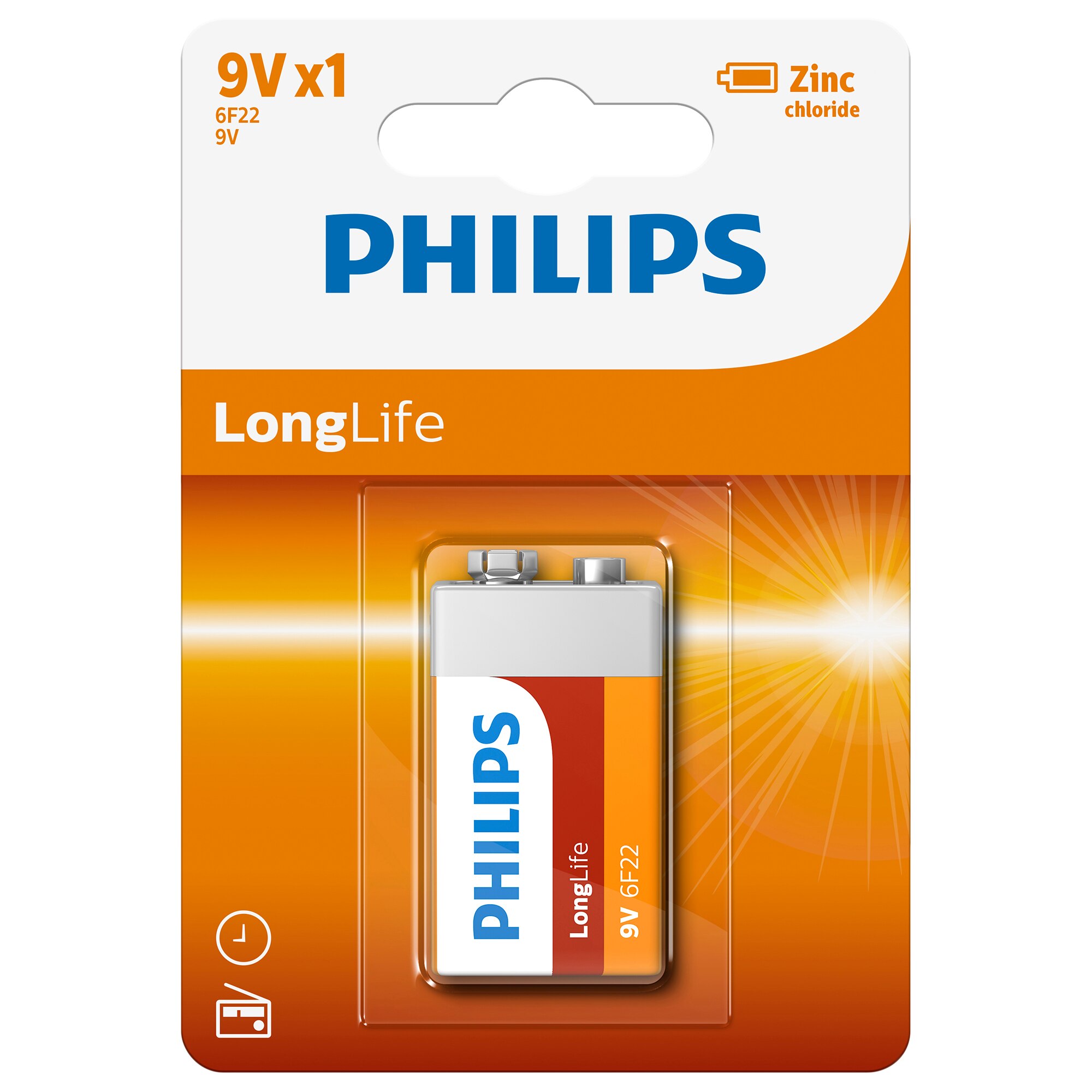 Baterie Philips LongLife 9V