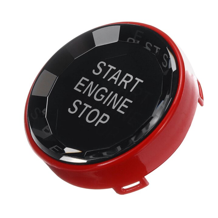 Buton Capac Start Stop Cristal BMW Seria E Rosu