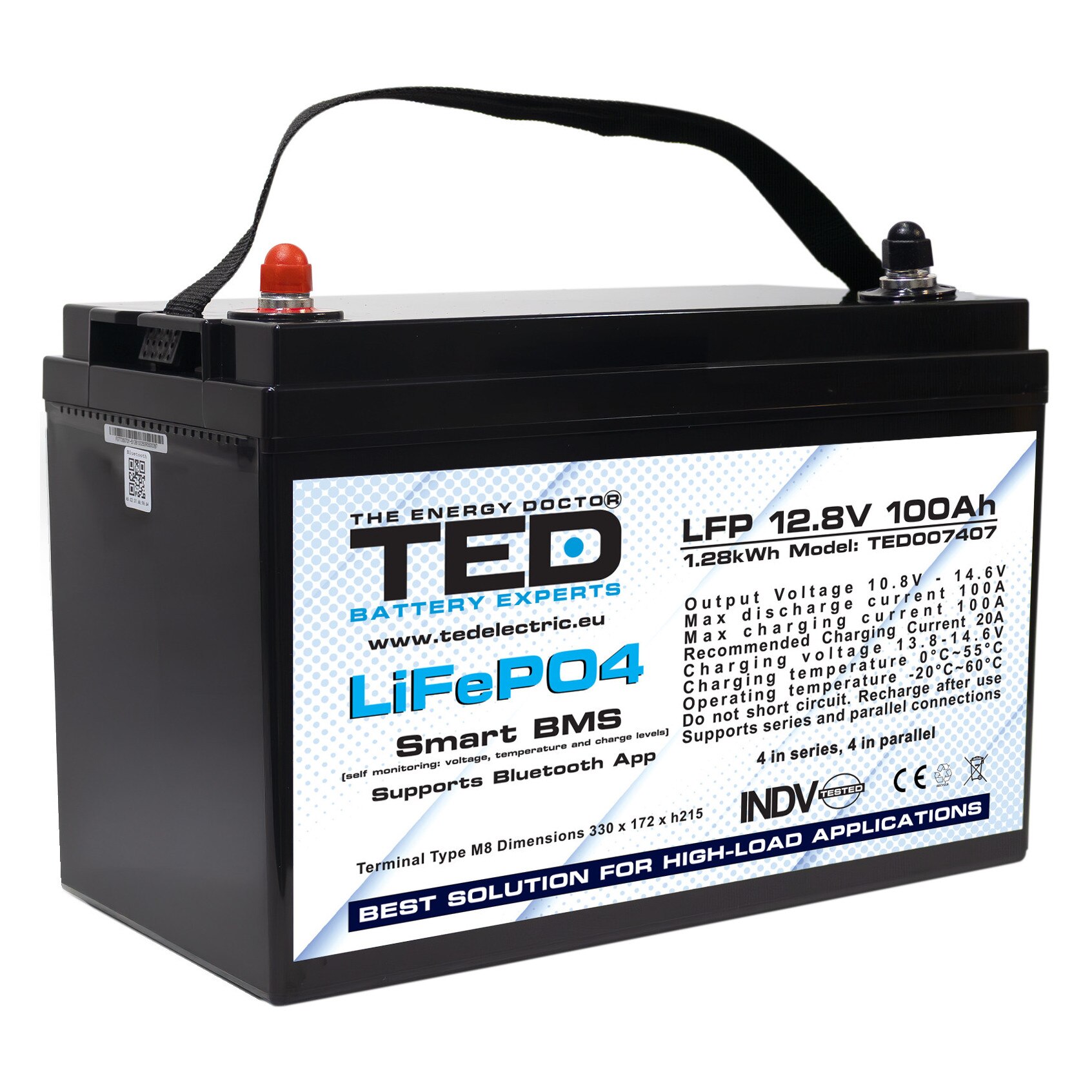 Baterie LiFePO4 12.8V 100Ah TED Electric