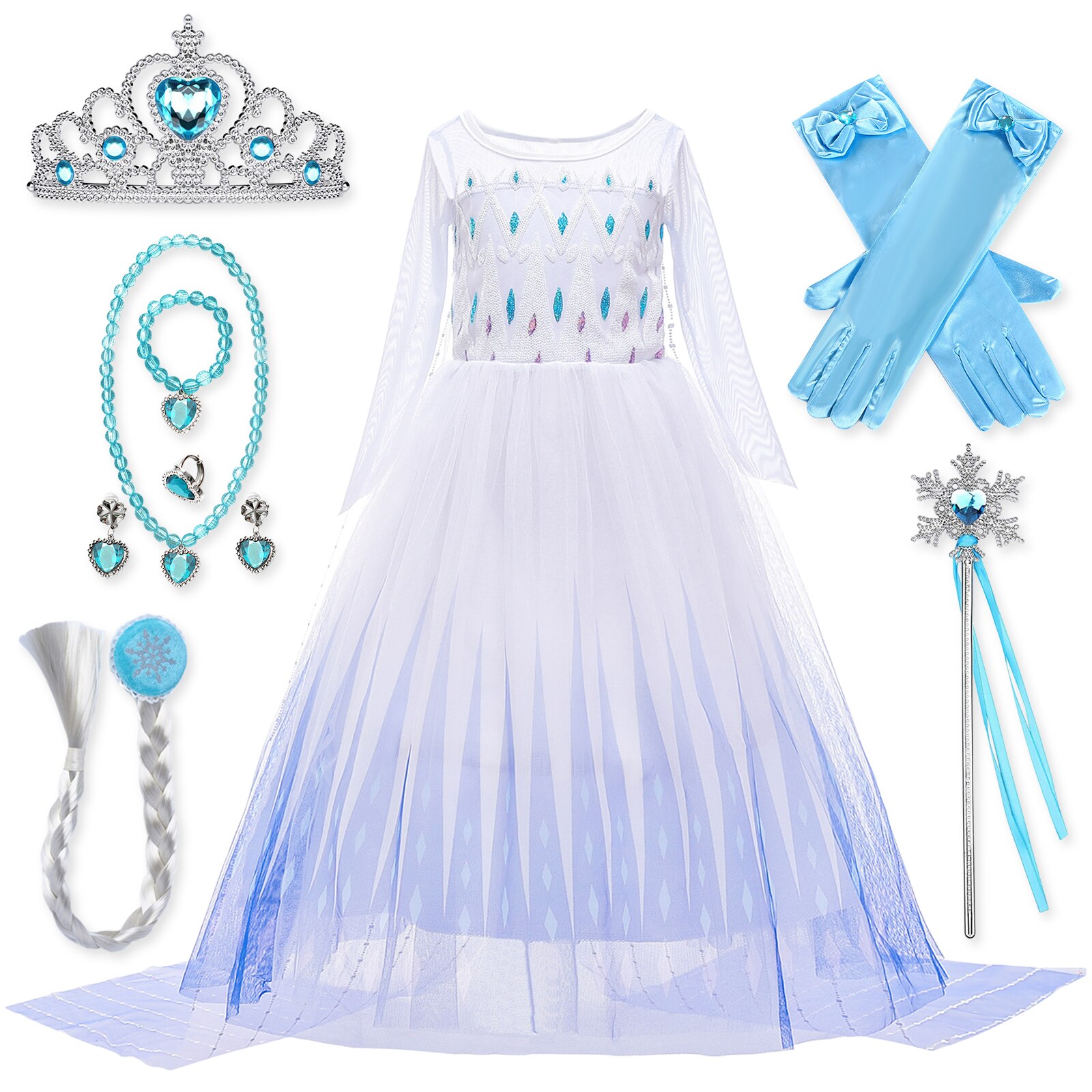 Set rochie Princess Elsa 3-4 ani