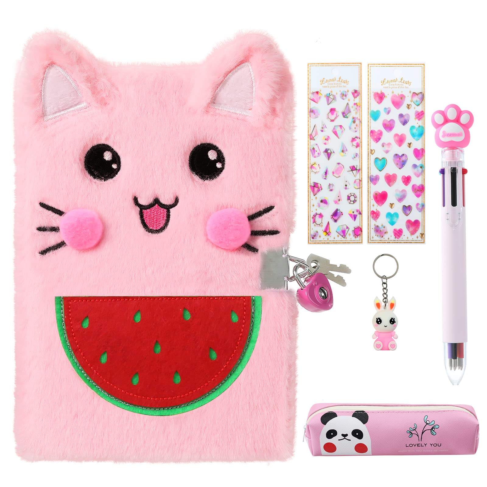 Set Jurnal Pufos Pisicuta Roz JOYSTOS A5
