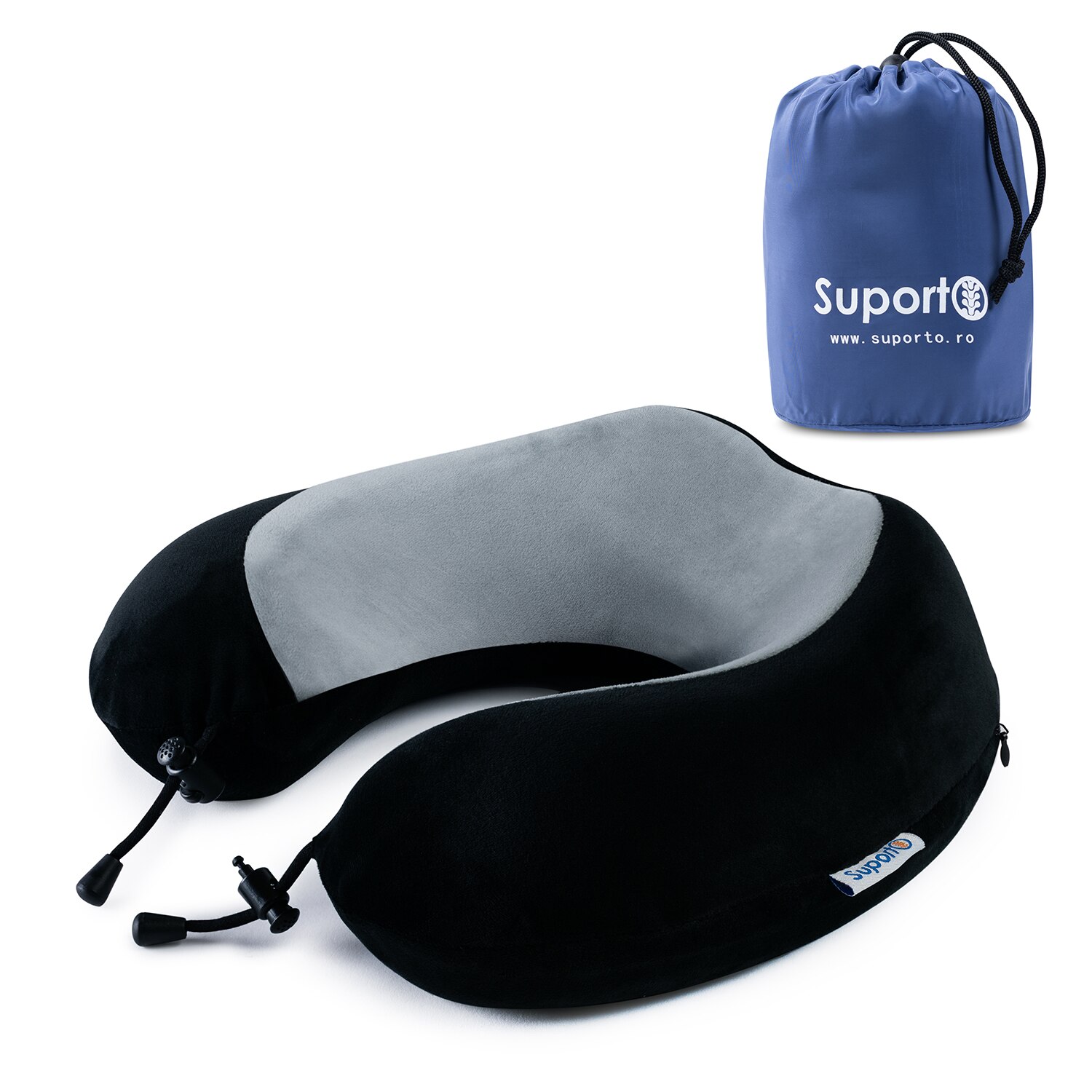 Suporto Travel Negru/Gri