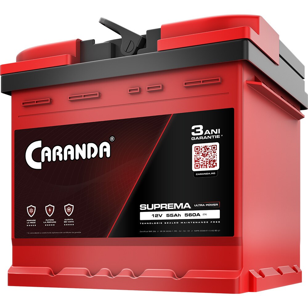 Baterie Auto Caranda Suprema 55Ah 560A