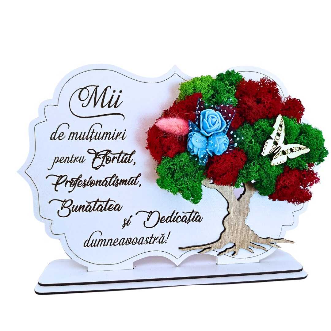 Tablou Rustic Wood Mii de Mulțumiri