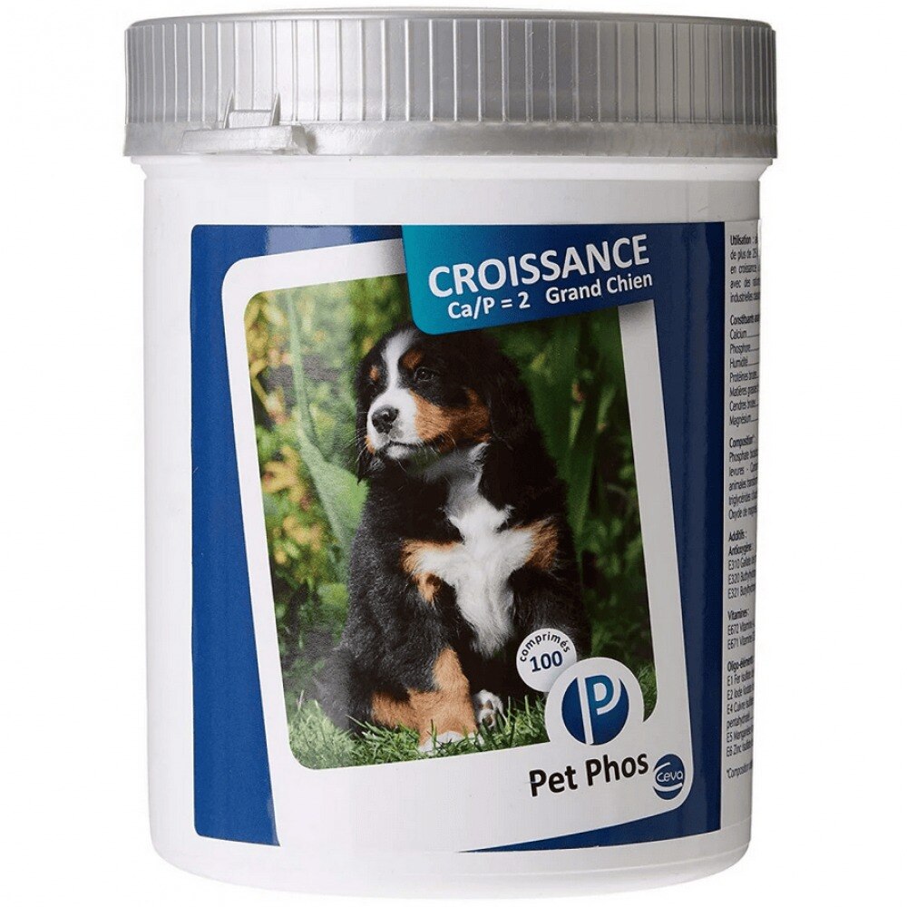 Pet Phos Croissance Grand Chien 100 tablete