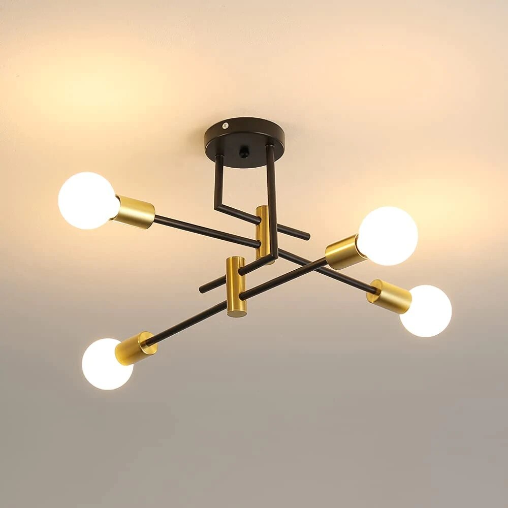 Plafoniera Vintage Goeco 4 Capete