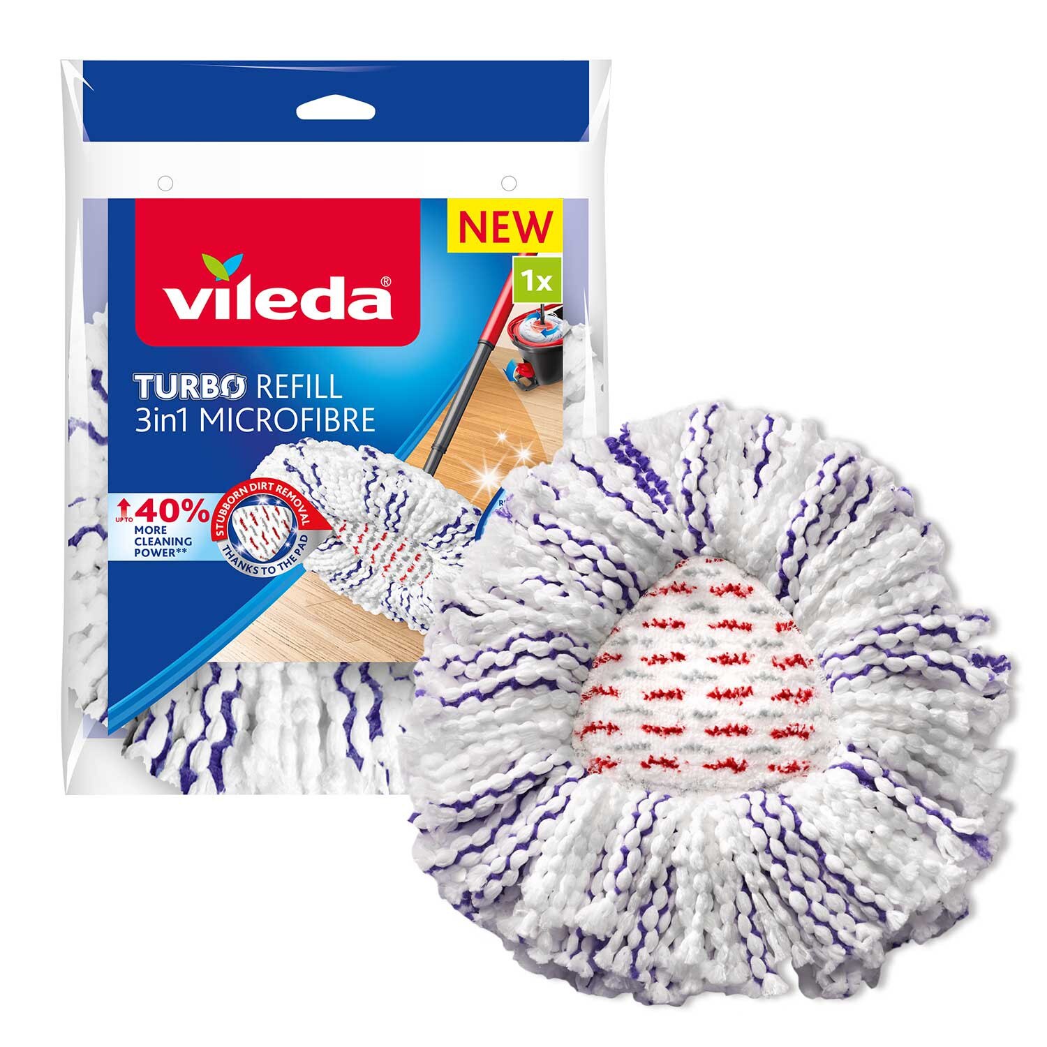 Rezerva mop Vileda Easy Wring Turbo 3in1
