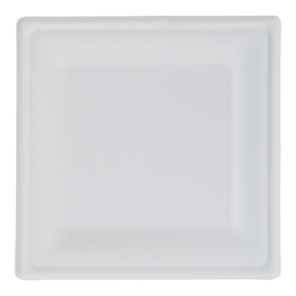 Farfurie pătrată trestie de zahăr 20 cm Biodeck