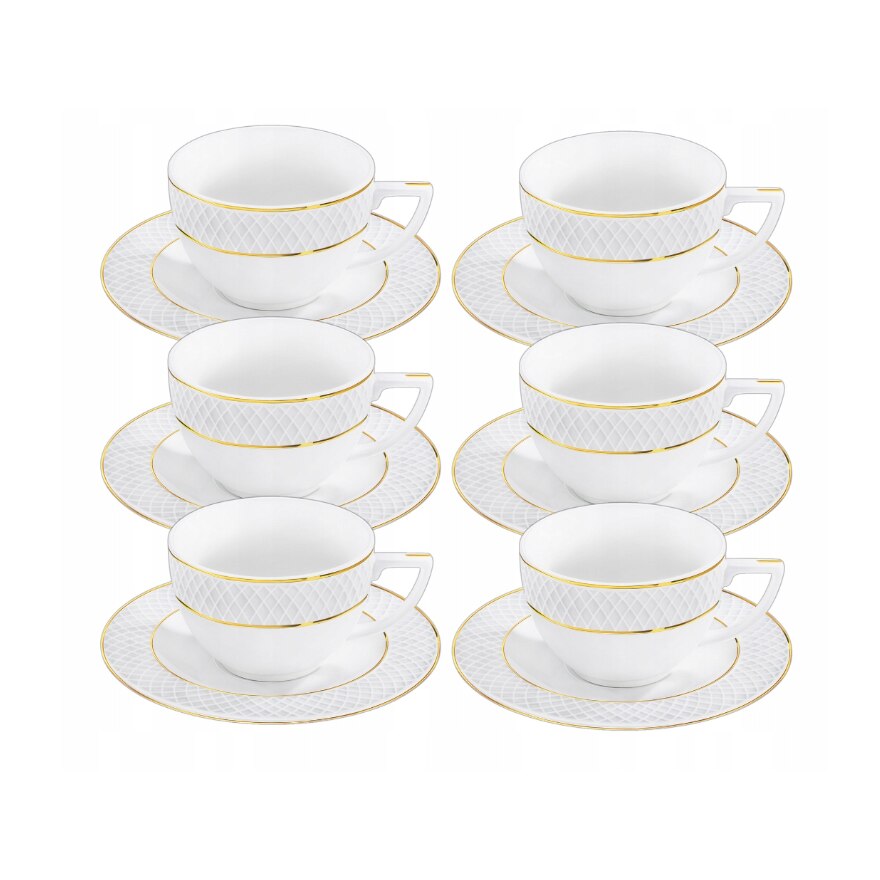 Set cesti cafea portelan 170 ml 12 piese