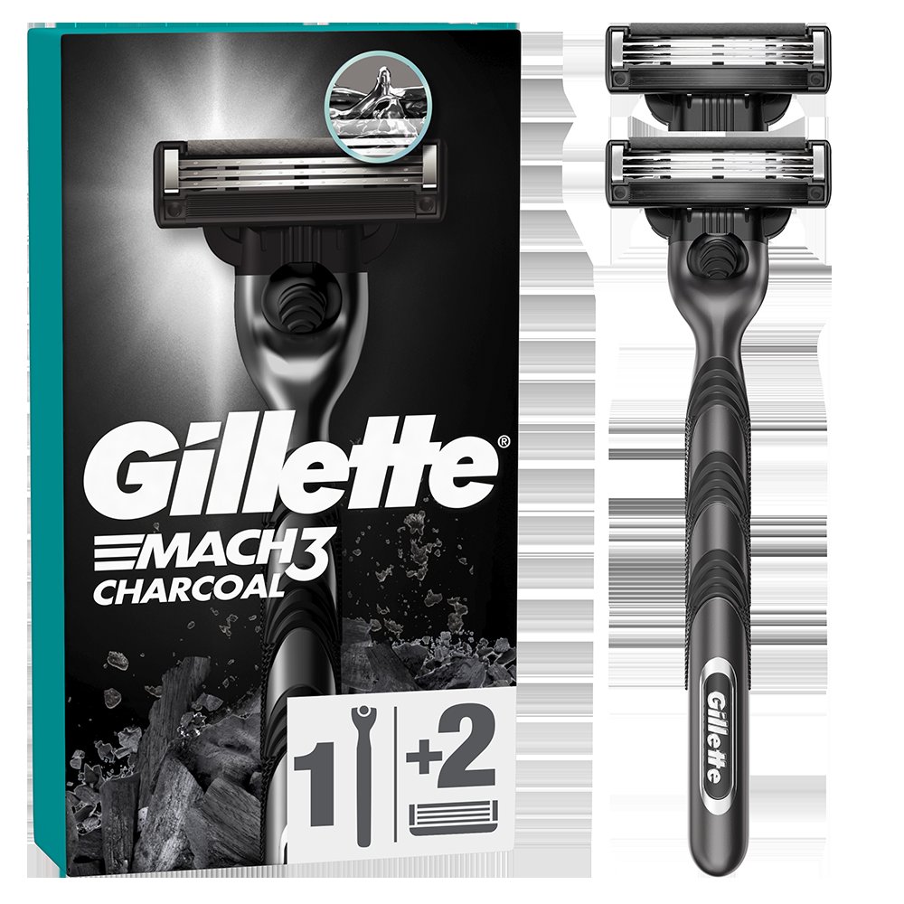 Aparat de ras Gillette Mach3 Charcoal