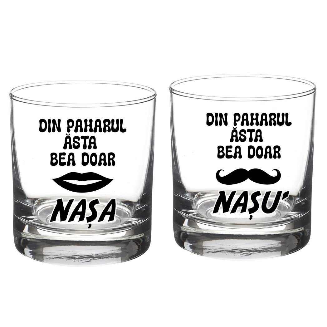 Set 2 pahare personalizate CIAM 280ml