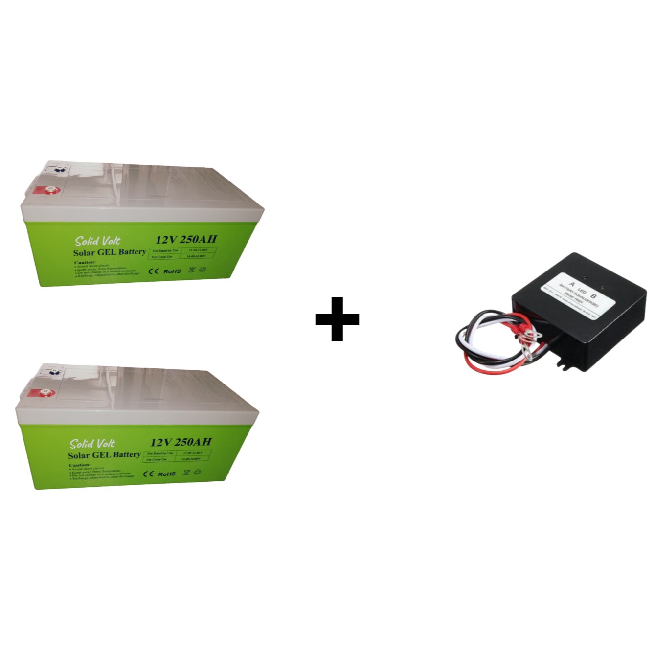 Set acumulatori GEL 250Ah Solid Volt