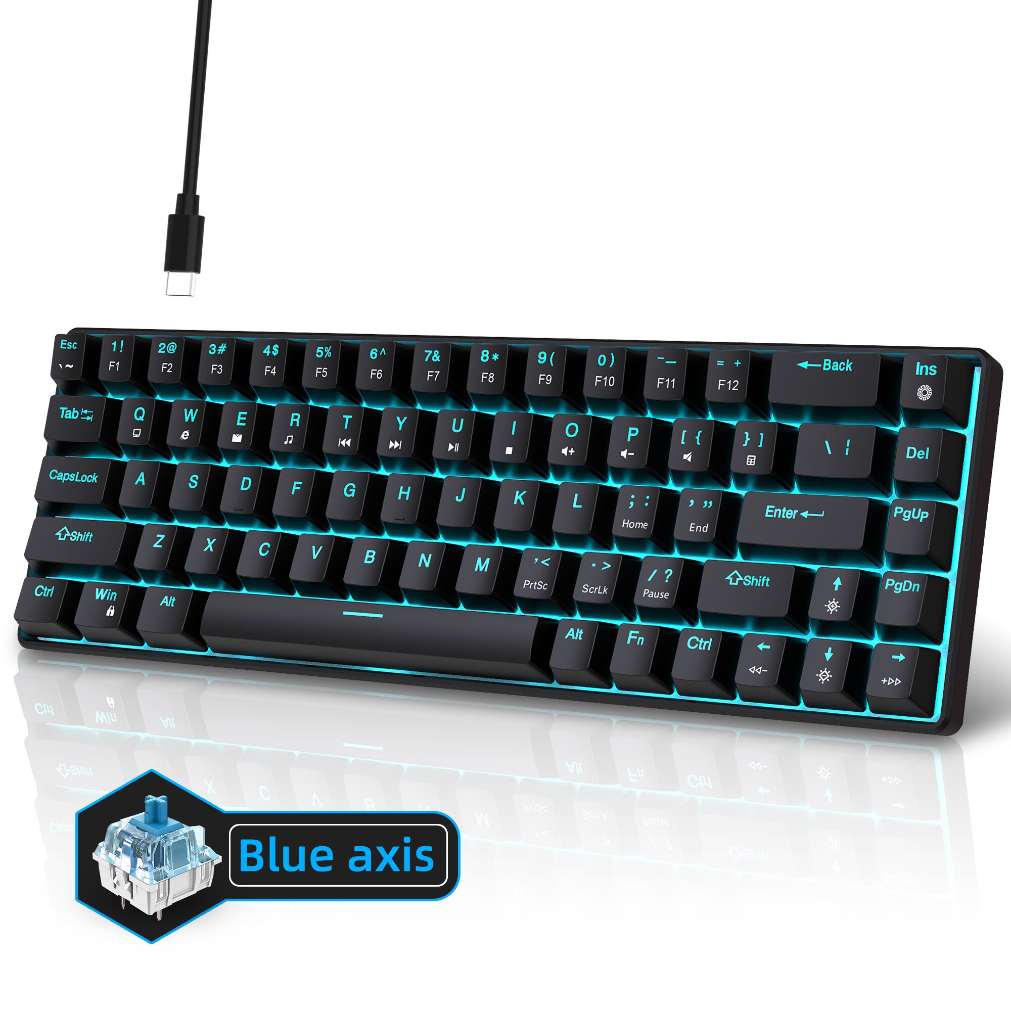 RiKbo W70 60% Blue Axis