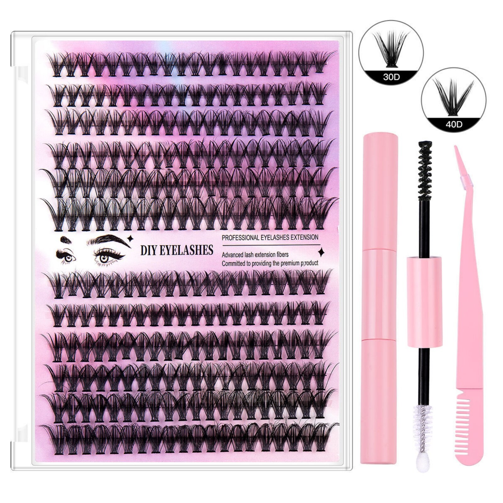 Set extensii gene 240 pcs OEM