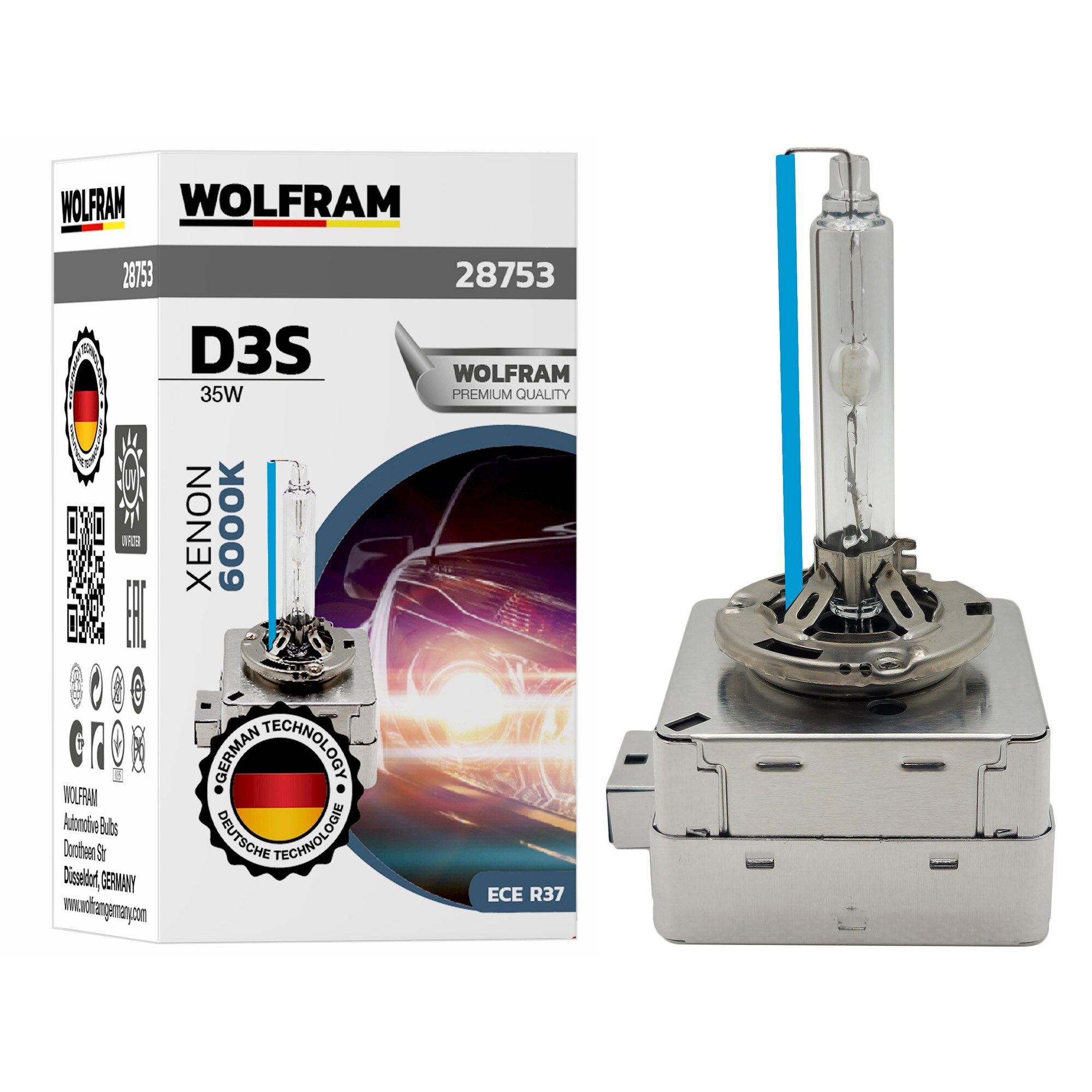 Bec Xenon D3S Wolfram UltraViolet 6000K