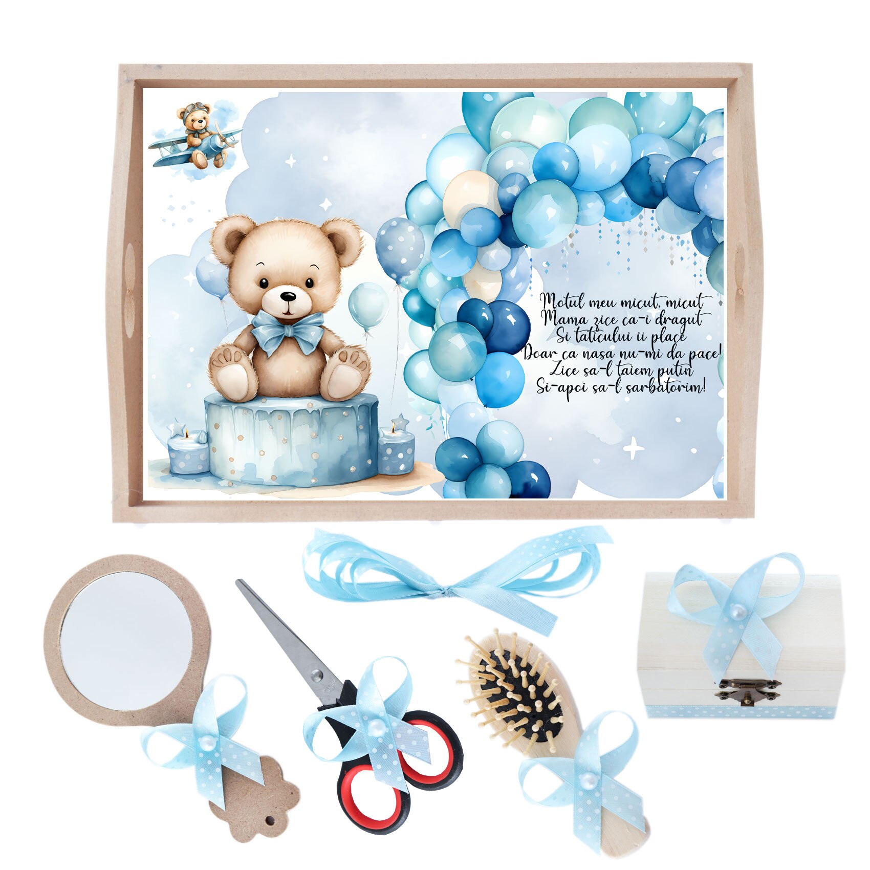 RECOSTORE Ursulet Bleu 6 Piese