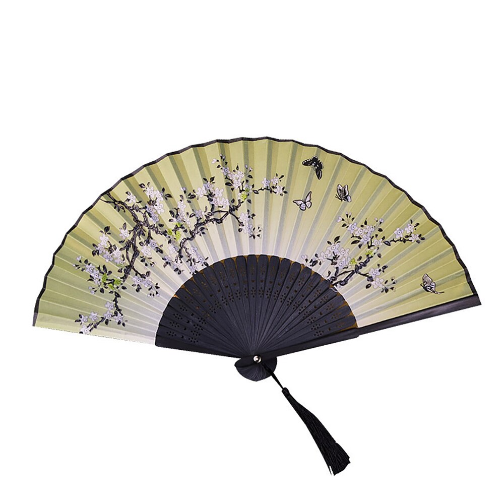 Evantai Pliabil Bambus, 21 cm, Multicolor