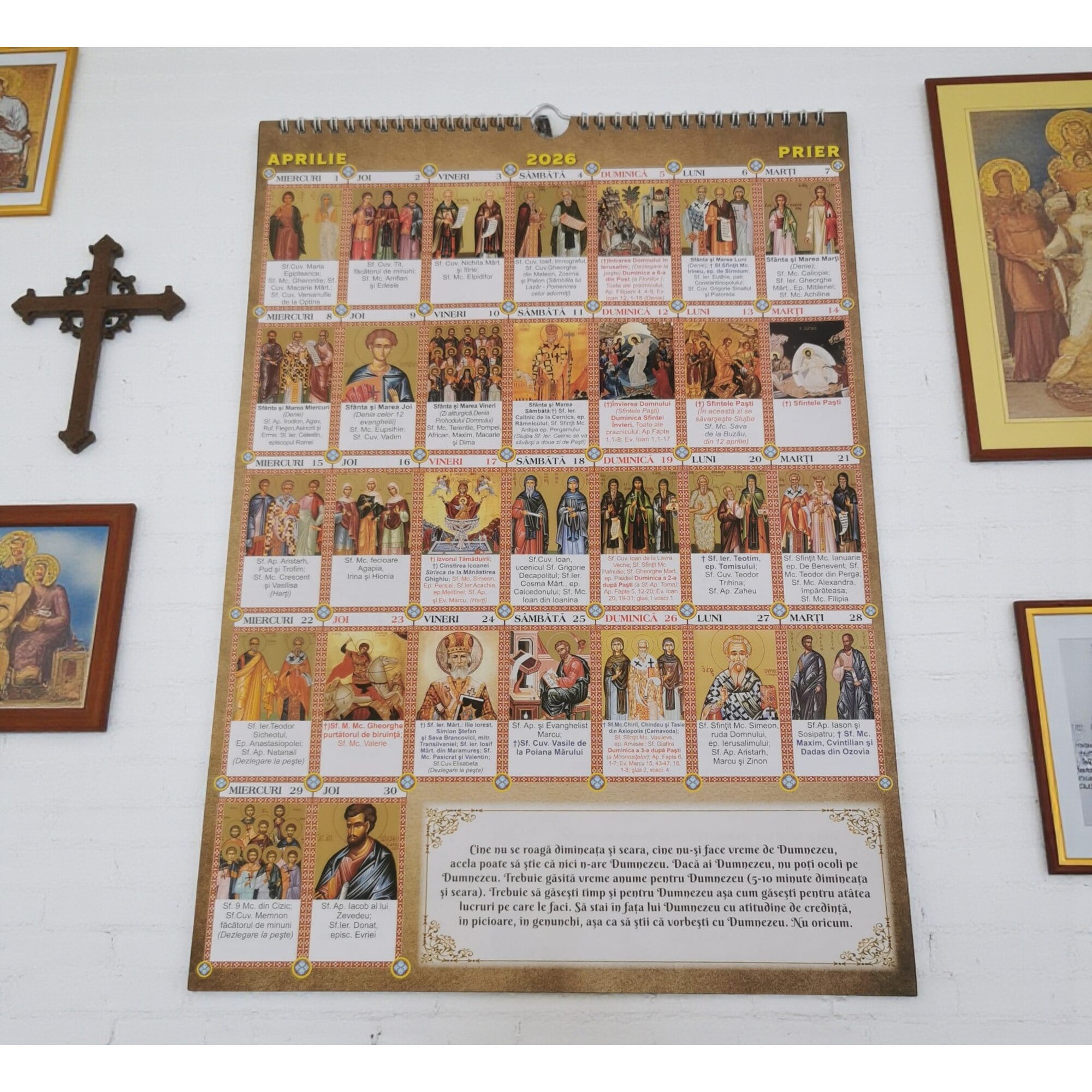 Calendar Sinaxar 365 Icoane A3 Vision XXI