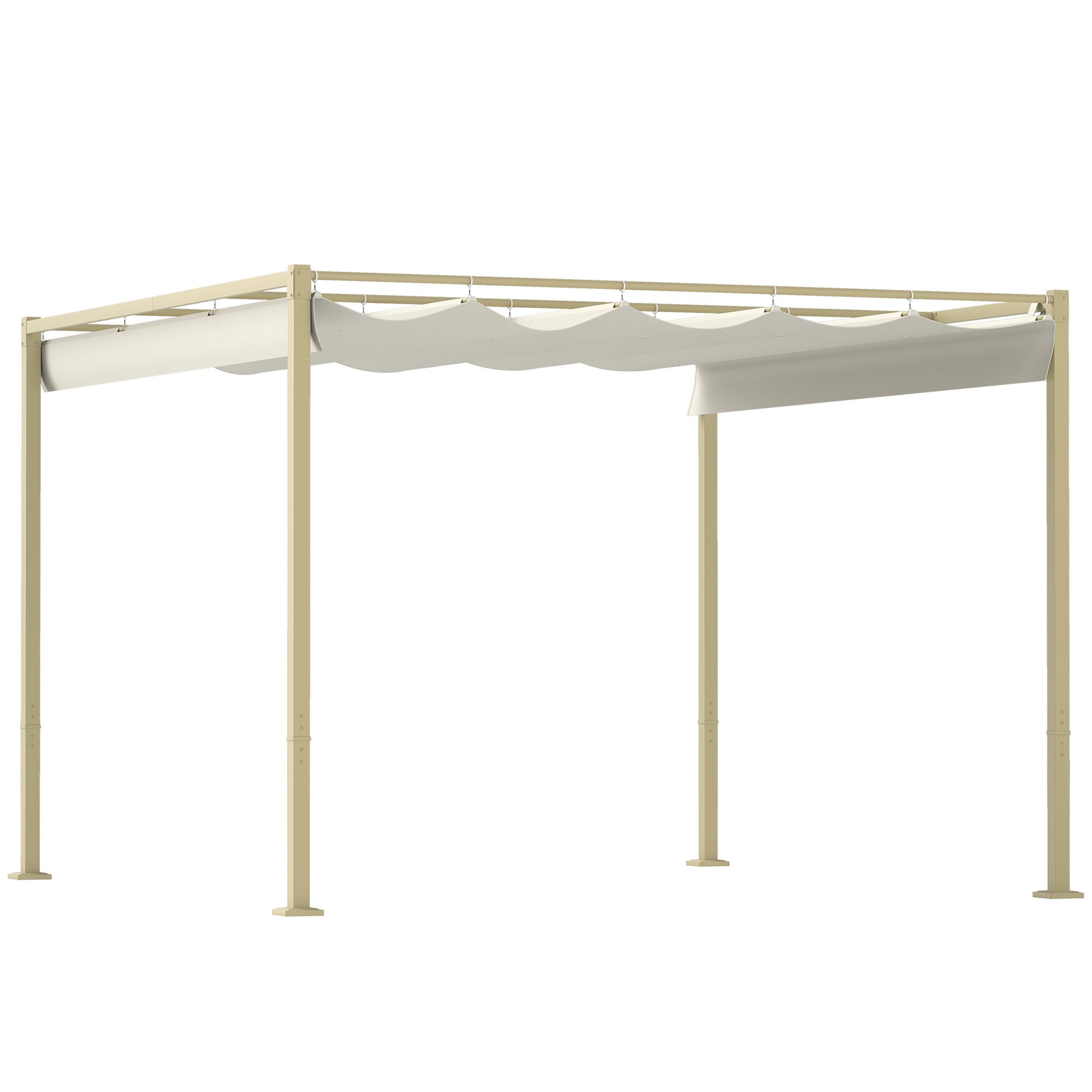 Pergola Outsunny 3x3 m Kaki
