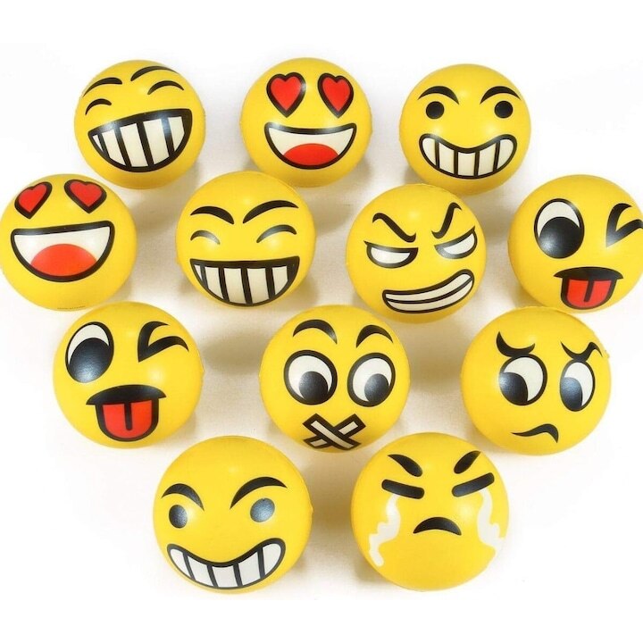 Set 12 bile Macvi Emoticoane