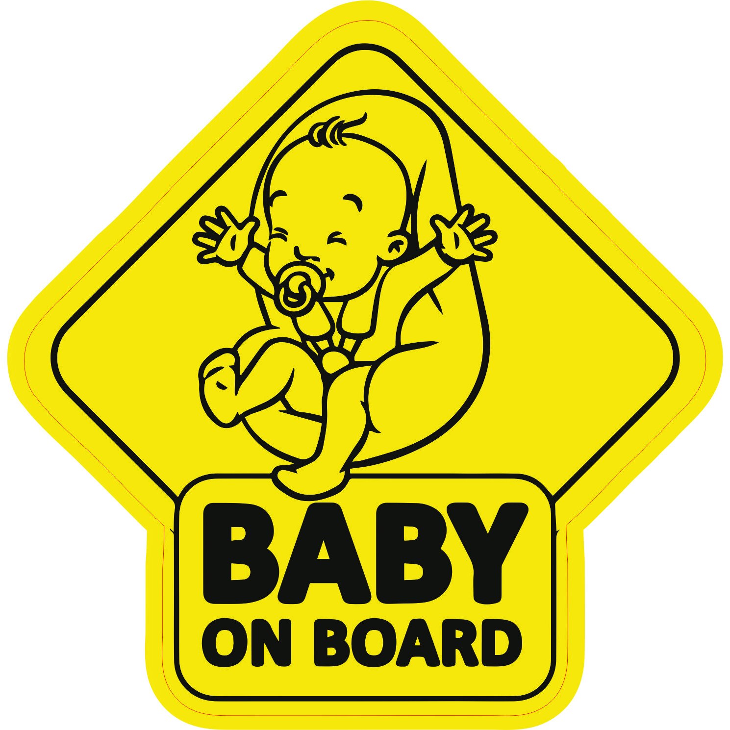 Sticker auto Baby on board scaunel abtipild