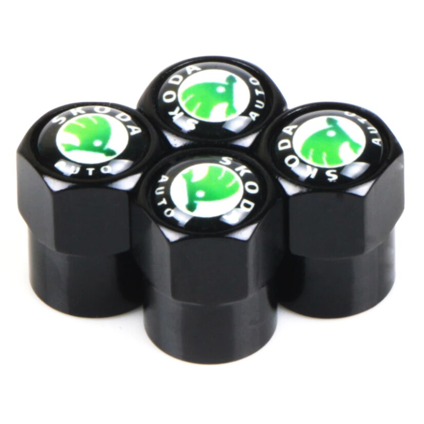 Set 4 capacele Skoda negre