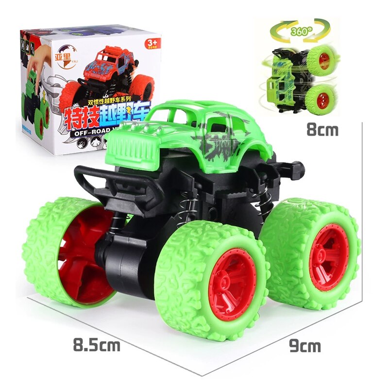 Masinuta Monster Truck Inertie Verde