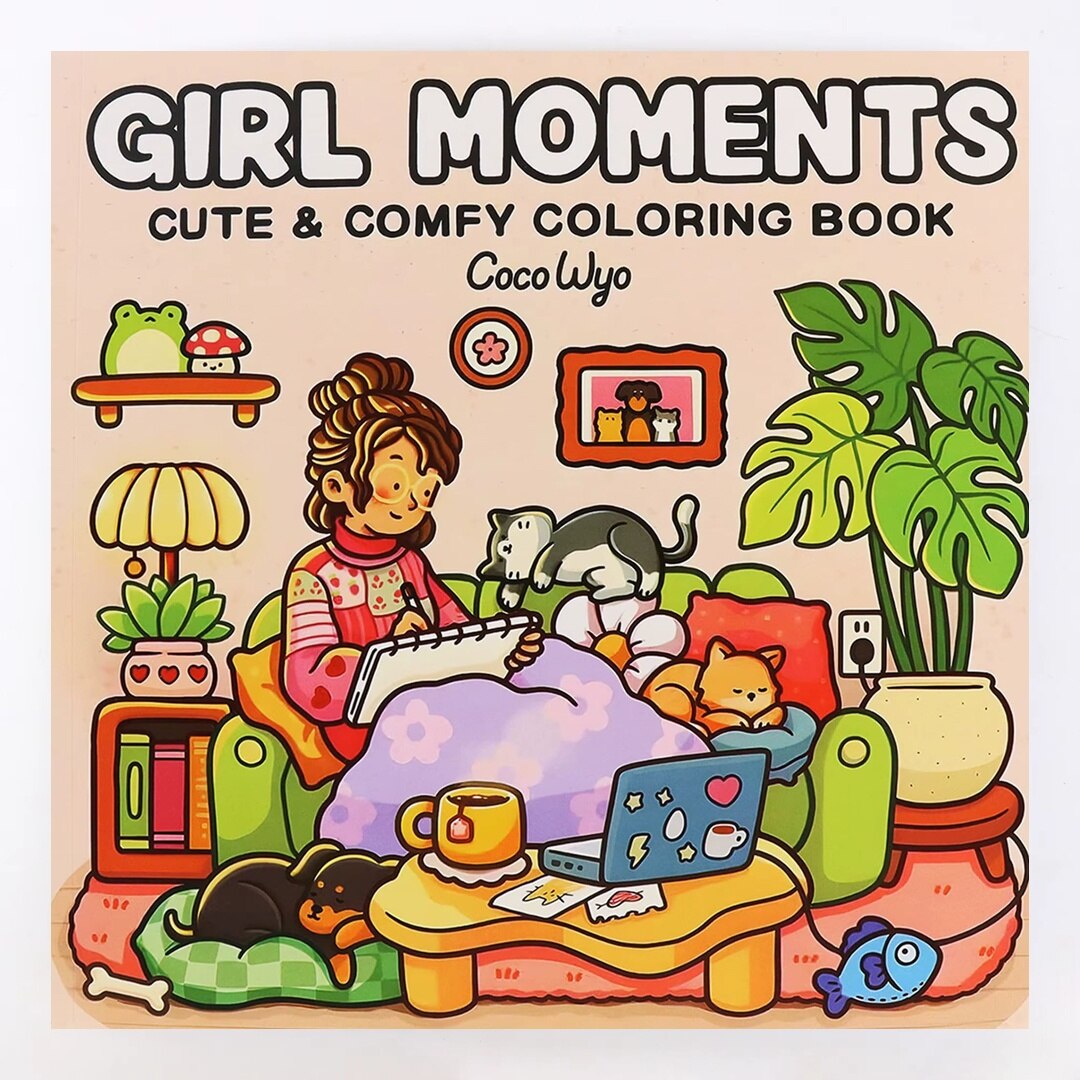 Carte de colorat Girl Moments