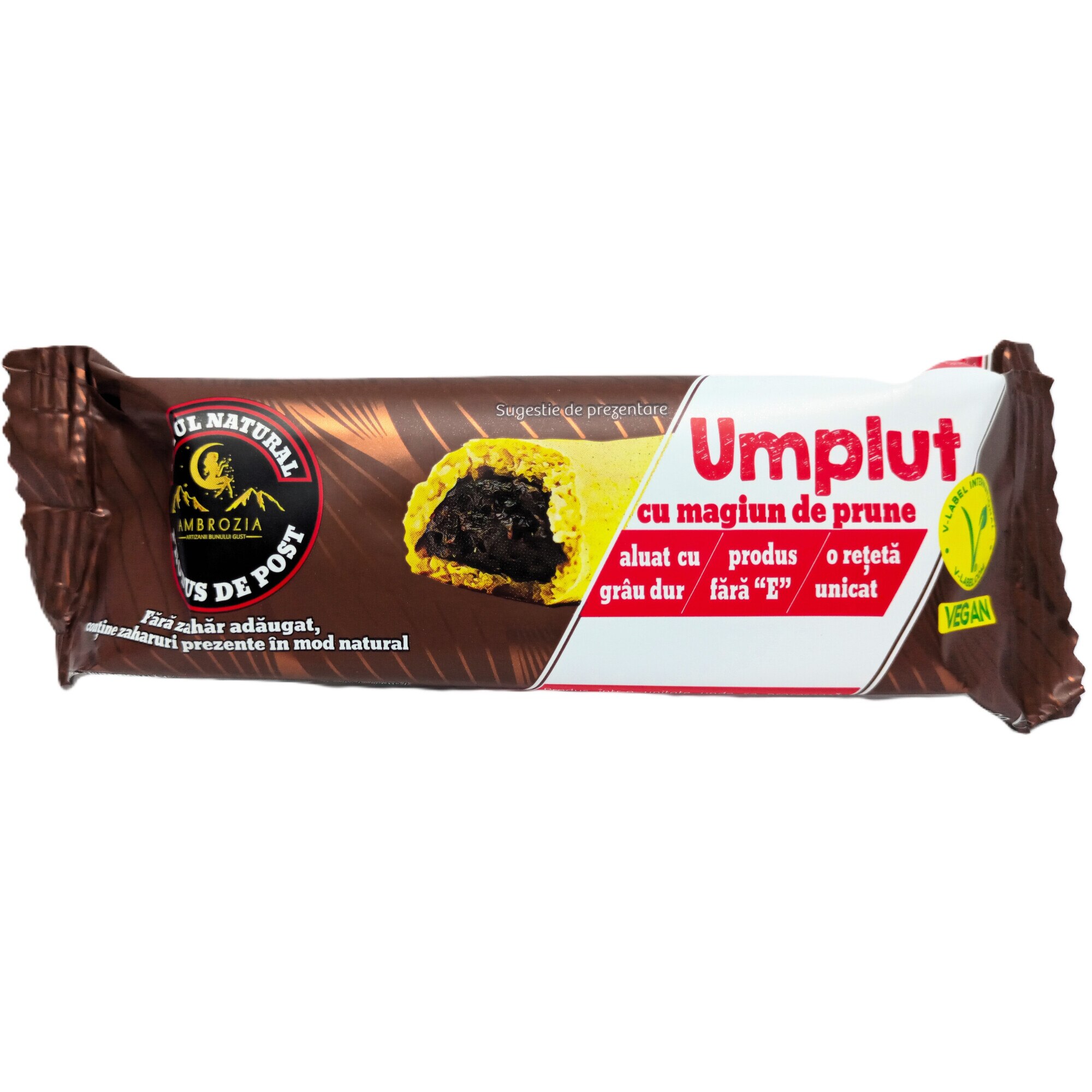 Baton vegan Ambrozia cu magiun