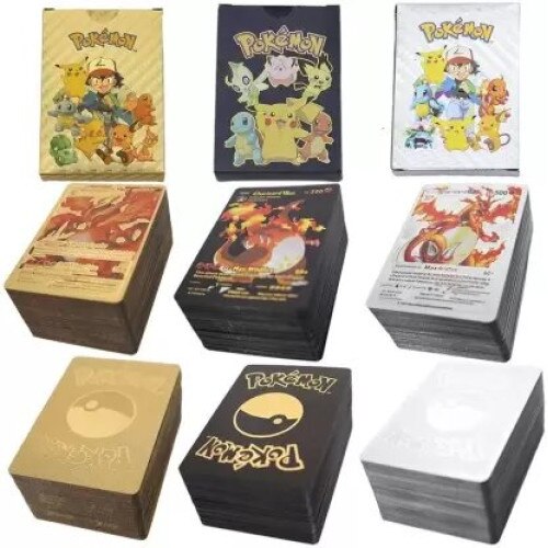 Set 165 cartonase Pokemon, Silver, Gold si Black
