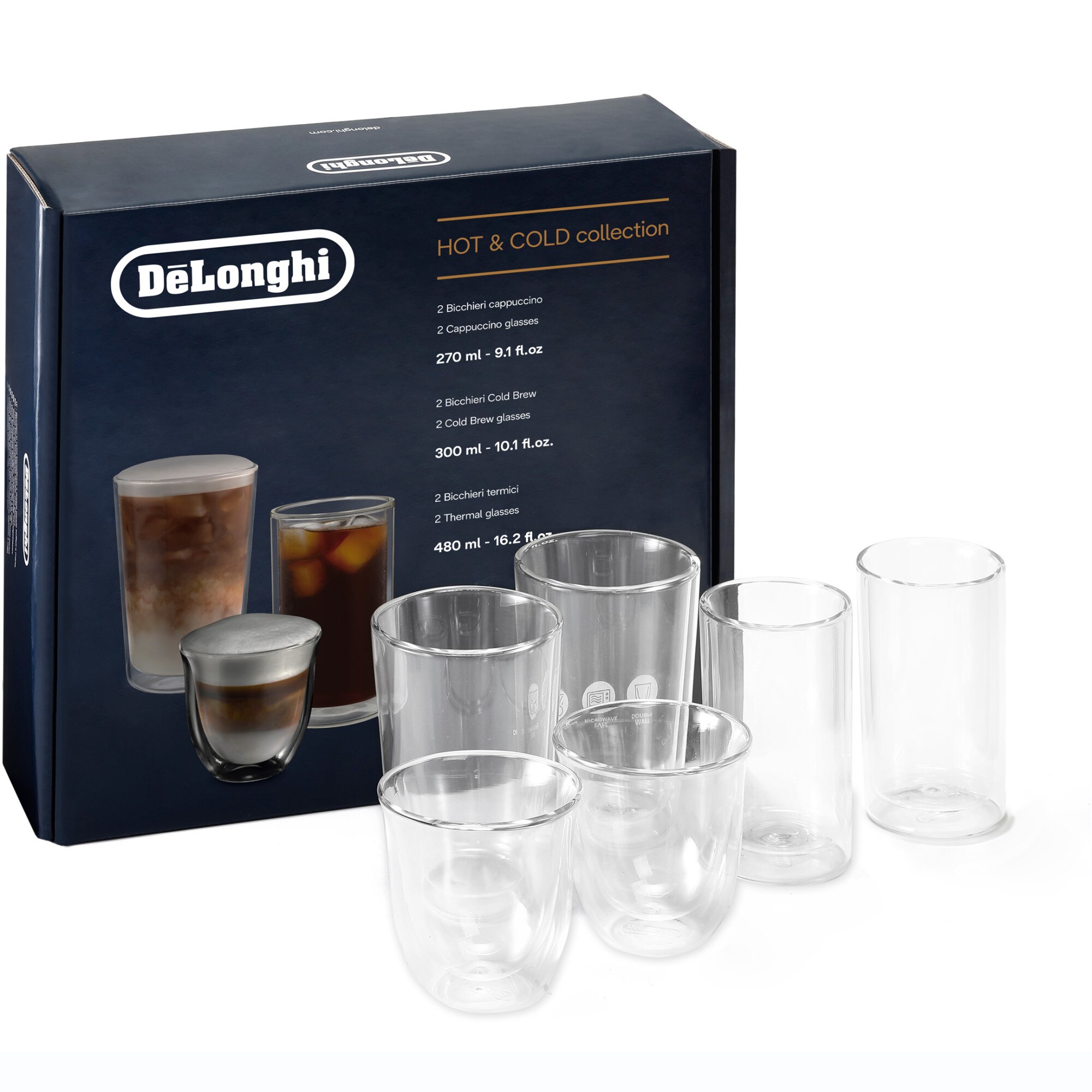 Set 6 pahare De’Longhi Hot & Cold