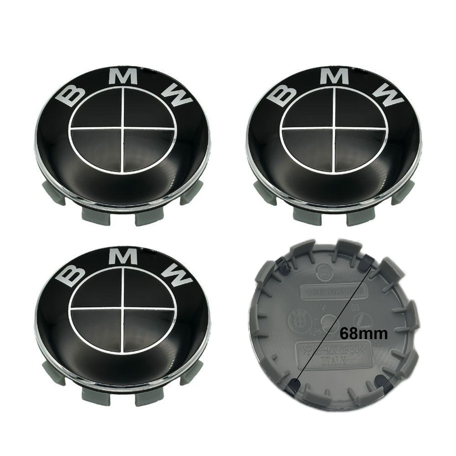 Capace jante DANATI 68mm Negru