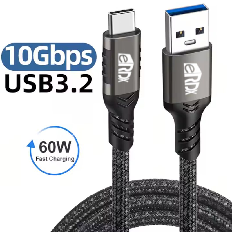 Cablu eRDX USB-A la USB-C 1m